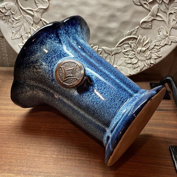 Blue Ceramic Vase - Excellent Condition - Picture 1 of 10